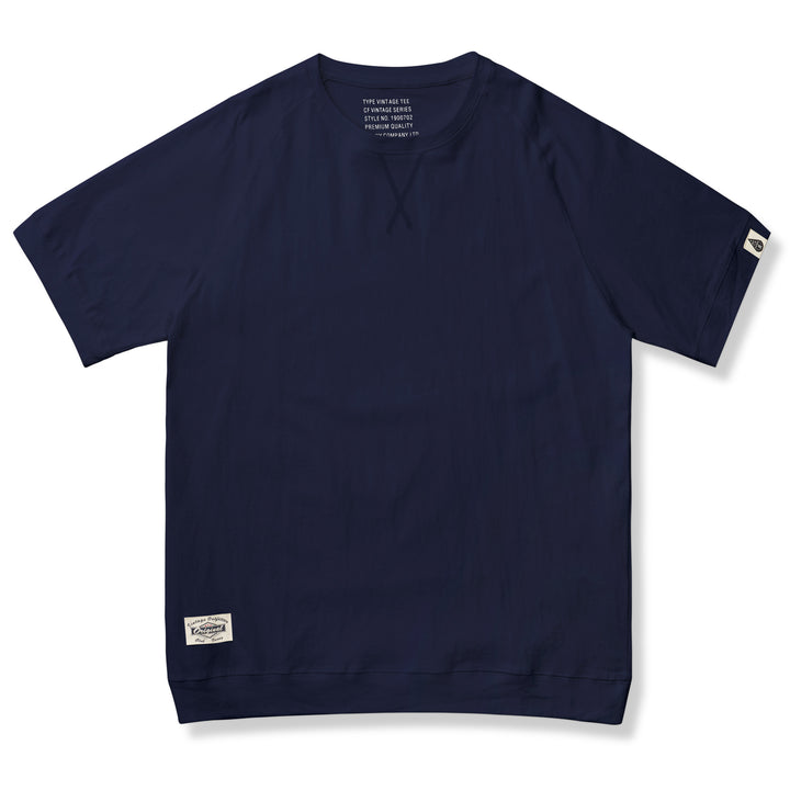 多色展開 ラグランスリーブ綿麻Tシャツ