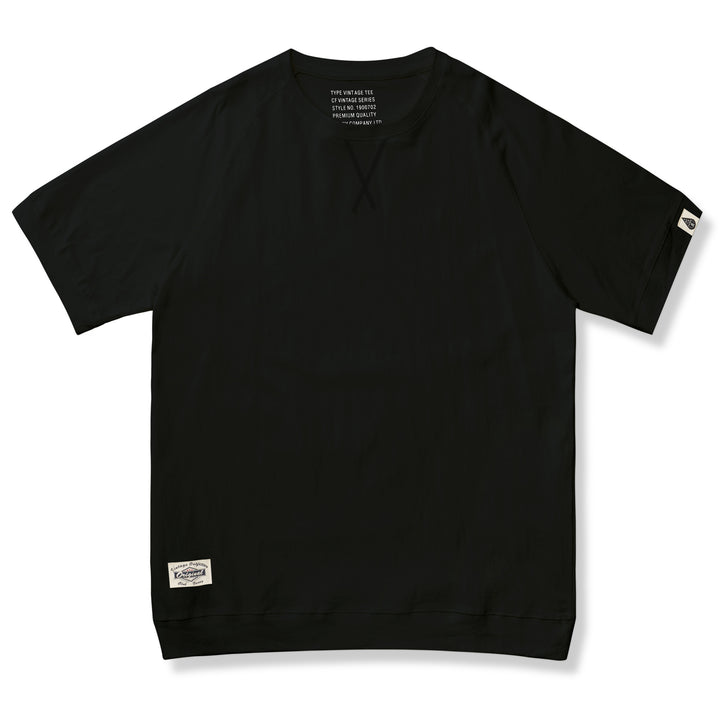 多色展開 ラグランスリーブ綿麻Tシャツ