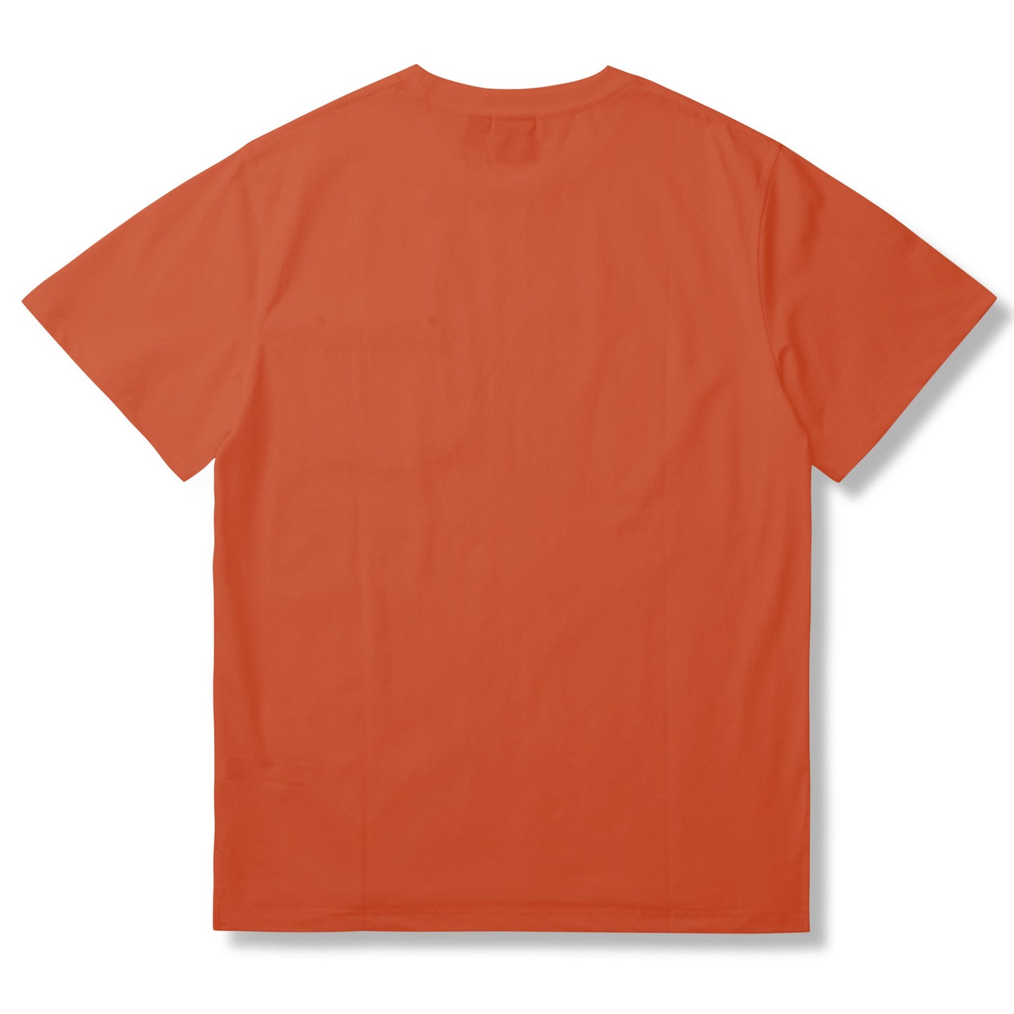 Solid color short sleeve T-shirt with rivet pocket