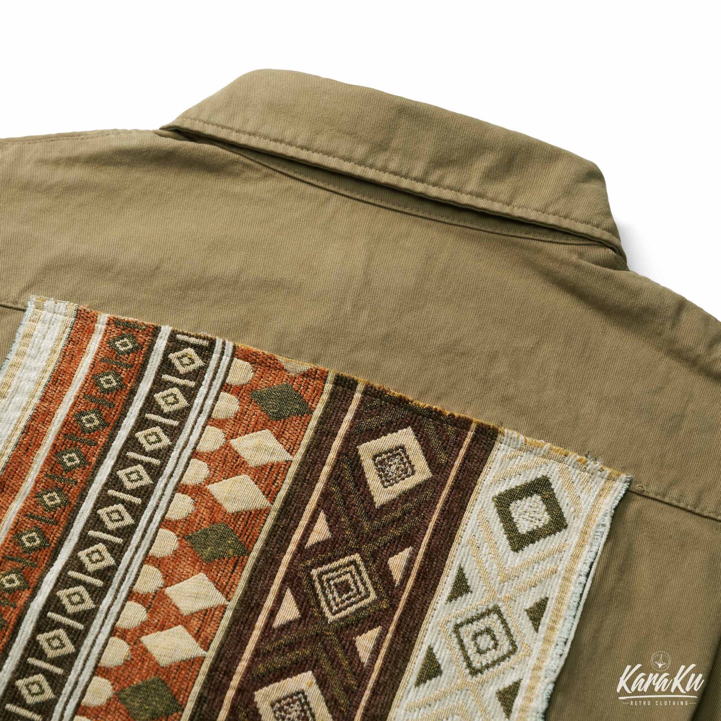NAVAJO Navajo woven patchwork jacket