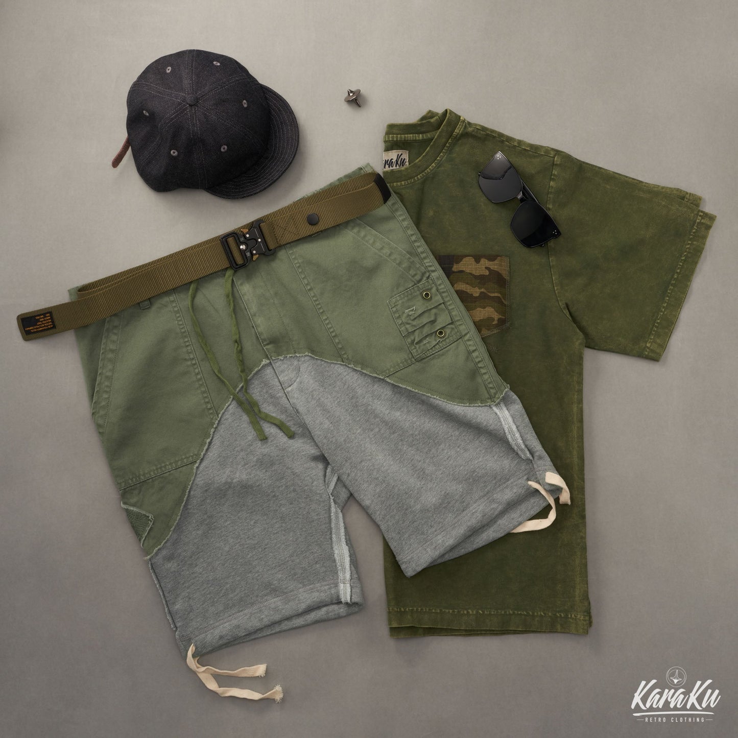 Combi Design Army Cargo Shorts
