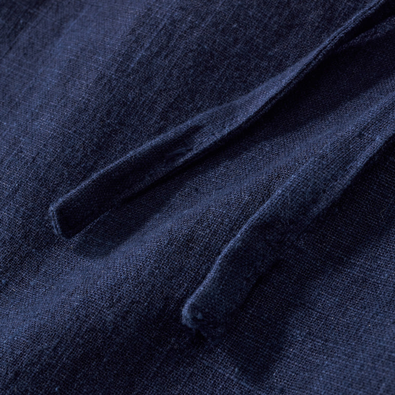 Indigo Aizome Cotton Linen Easy Pants