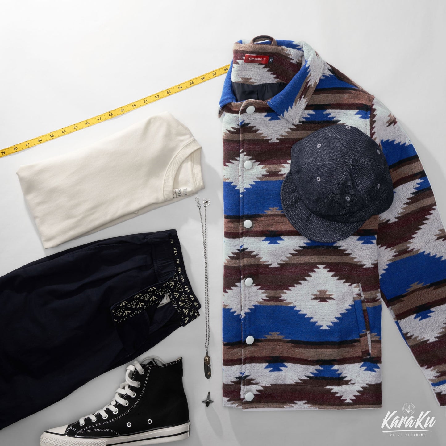 NAVAJO Navajo jacquard woven knit jacket