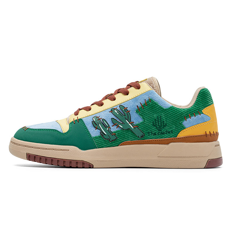 contrast sneakers