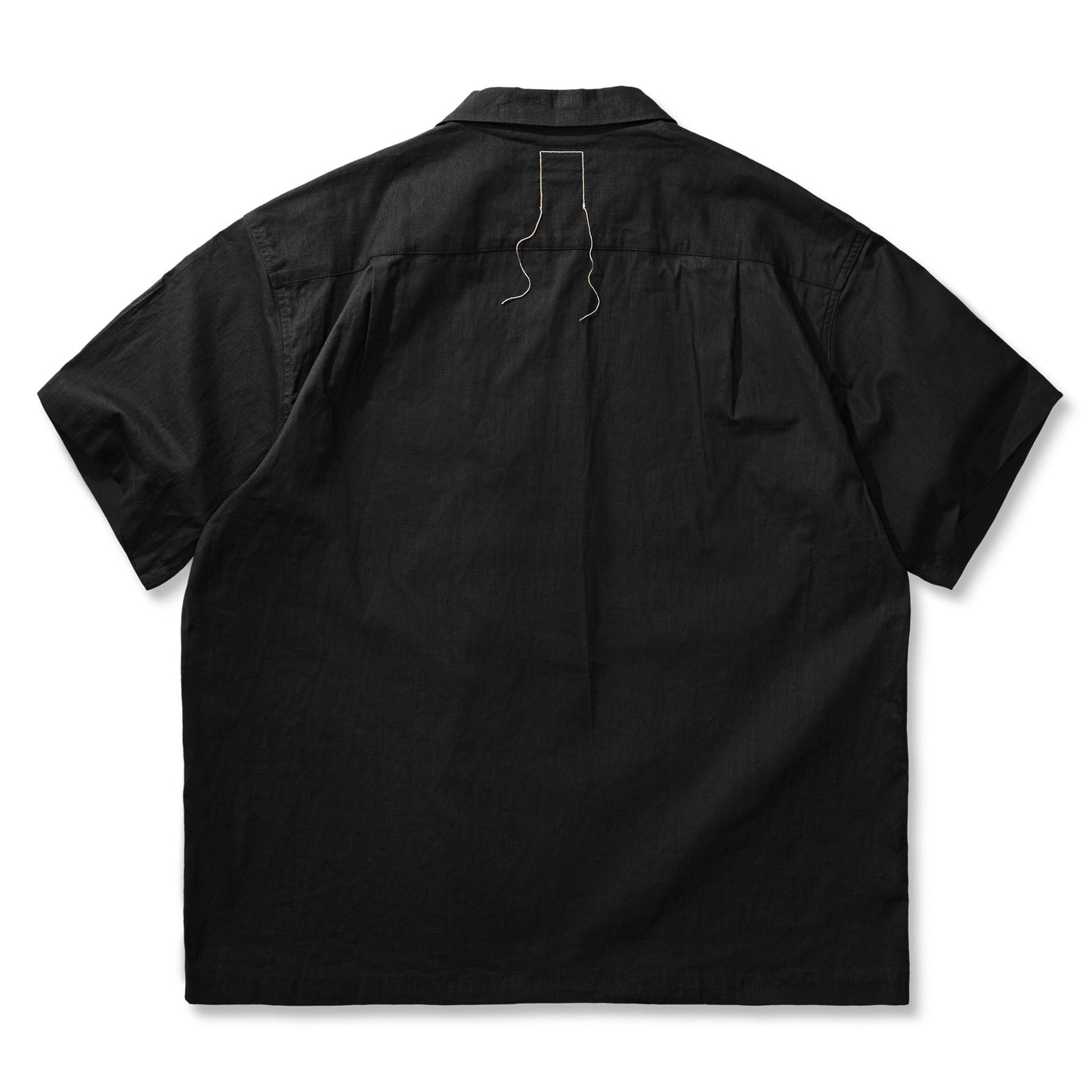Drop shoulder cotton linen cuban shirt