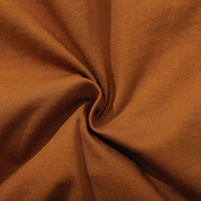 One point heavyweight plain short-sleeved T-shirt