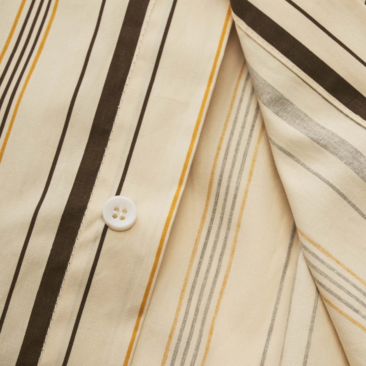 Zip pocket multi-stripe work shirt