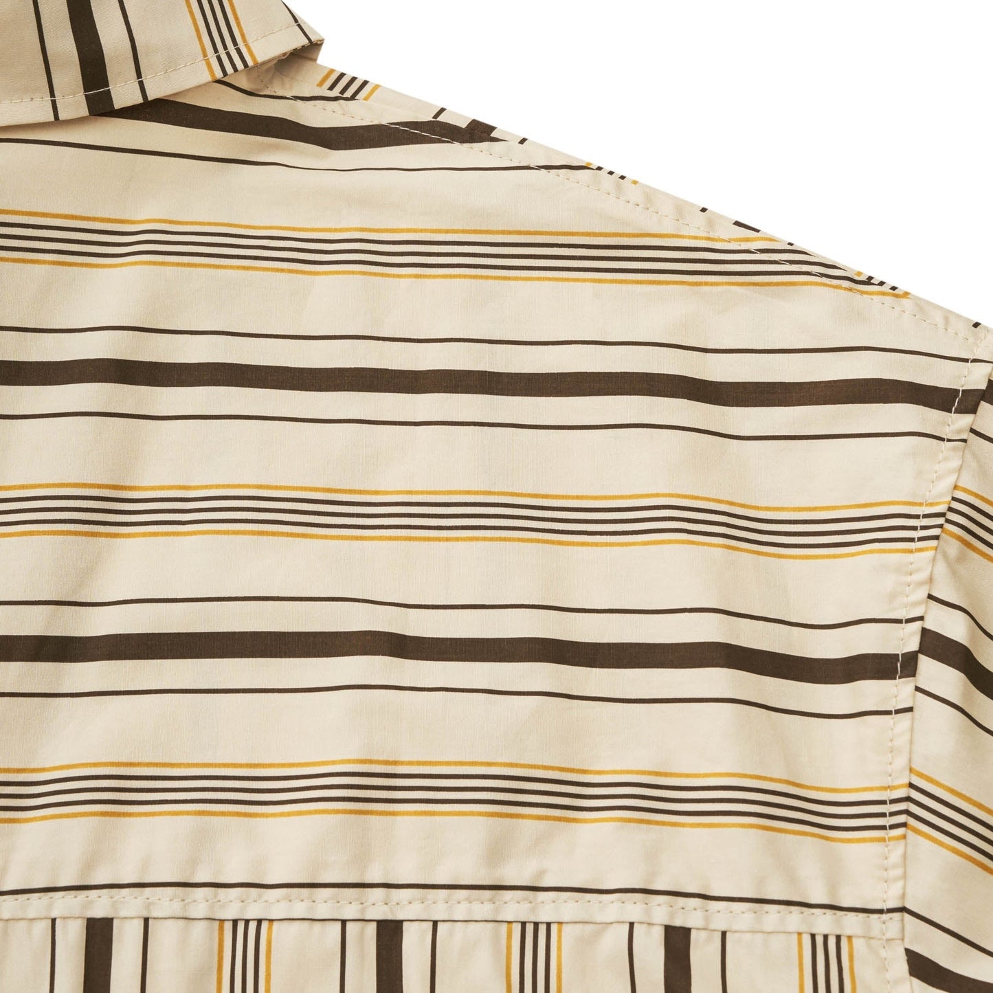 Zip pocket multi-stripe work shirt