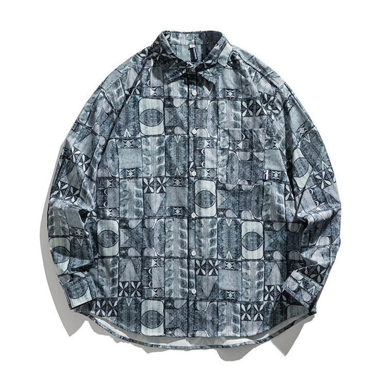 retro plaid cargo shirt