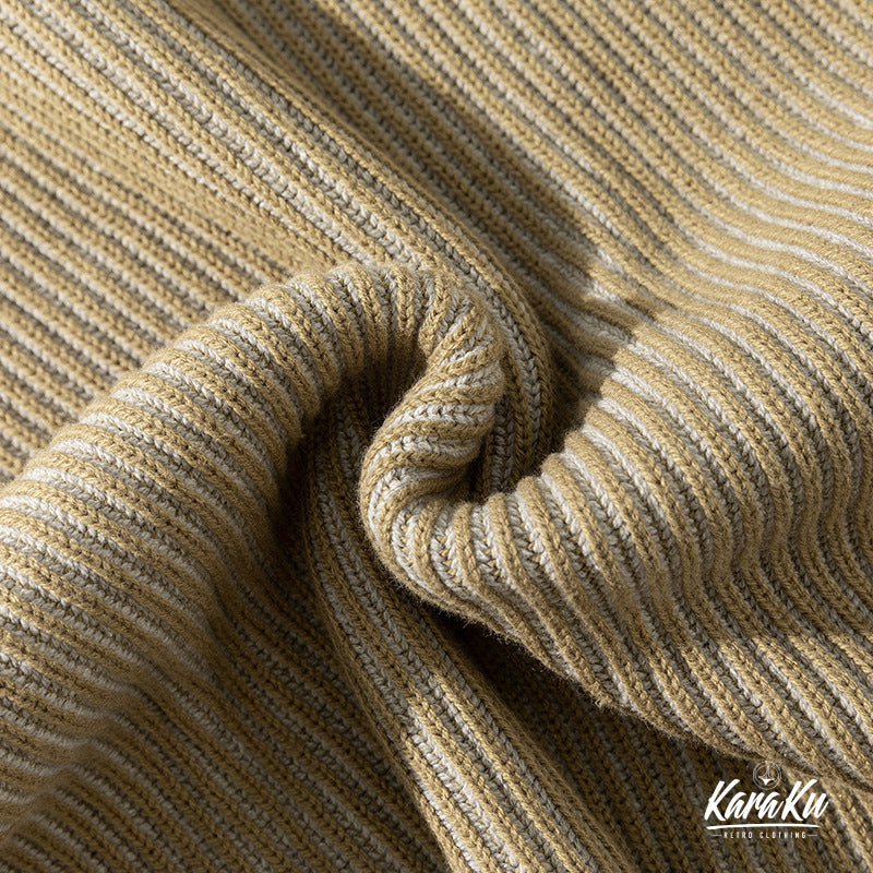 700g heavy weight ribbed knit sweater