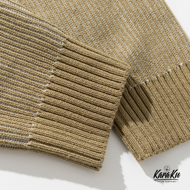 700g heavy weight ribbed knit sweater