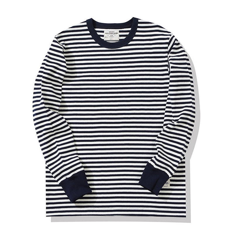 Heavy weight marine thin border T-shirt