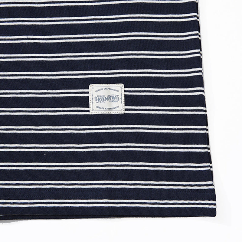Heavy weight marine thin border T-shirt