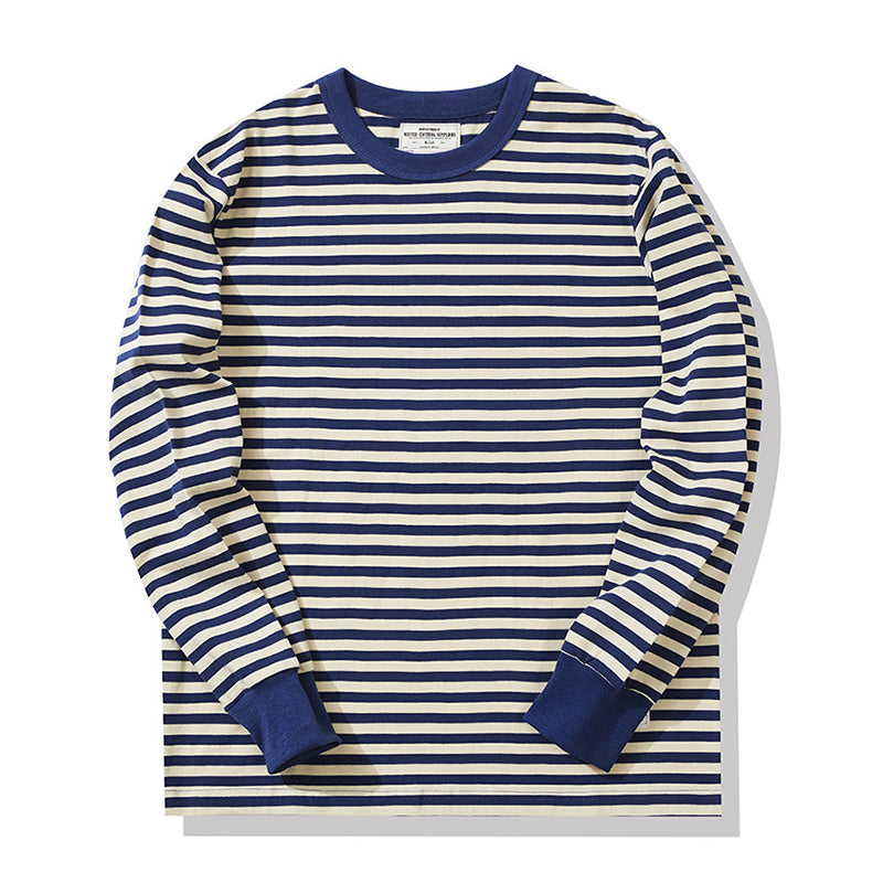 Heavy weight marine thin border T-shirt