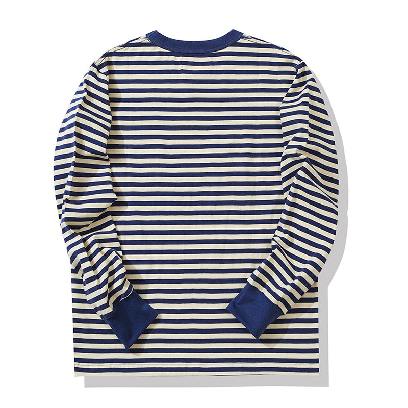 Heavy weight marine thin border T-shirt