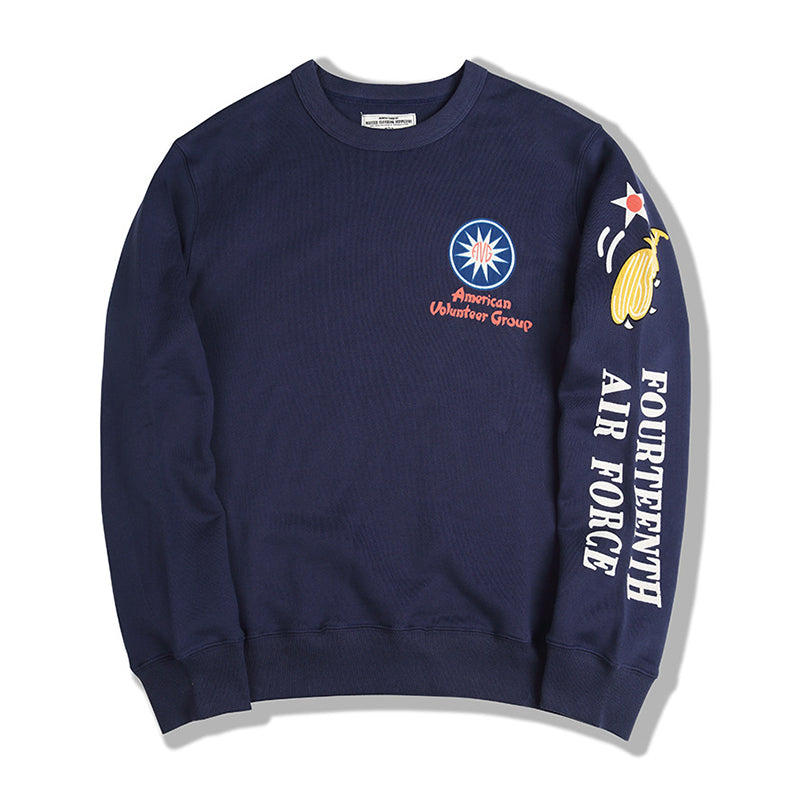 "FLYING TIGER" printed thick sweatshirt