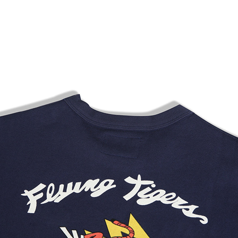 "FLYING TIGER" printed thick sweatshirt