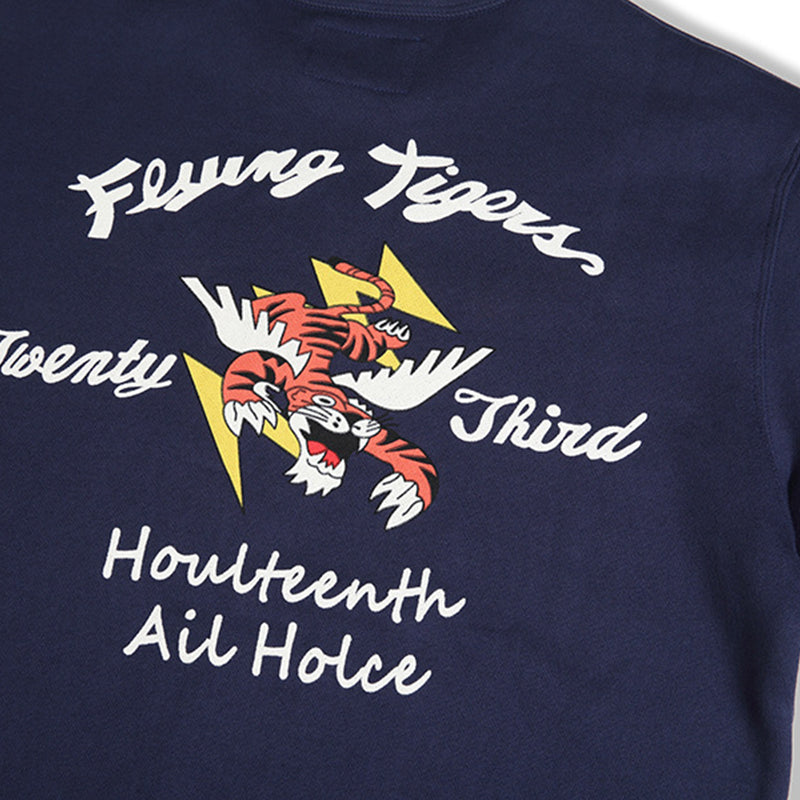 "FLYING TIGER" printed thick sweatshirt