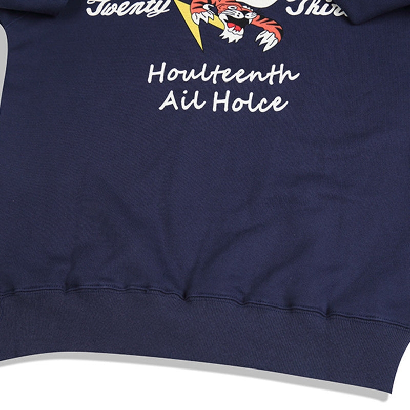 "FLYING TIGER" printed thick sweatshirt