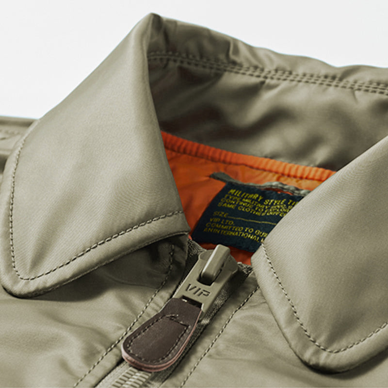 L-shaped pocket (CWU-45/P) flight jacket