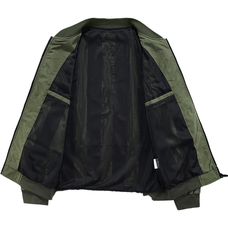 (mesh back) thin MA-1 flight jacket