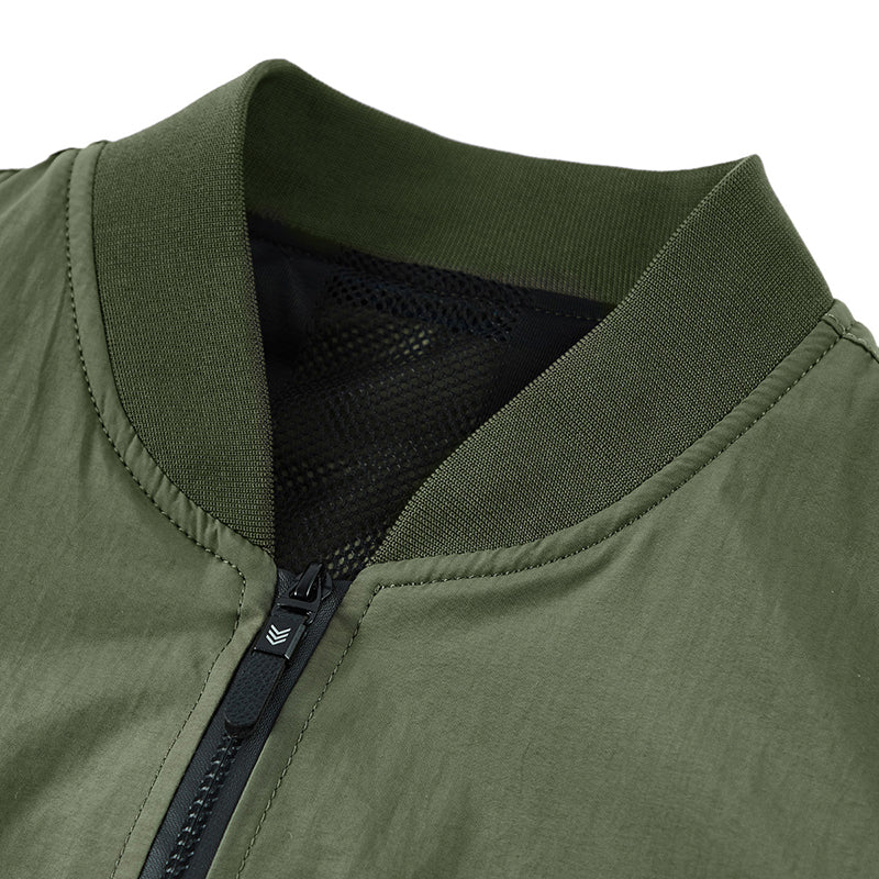 (mesh back) thin MA-1 flight jacket