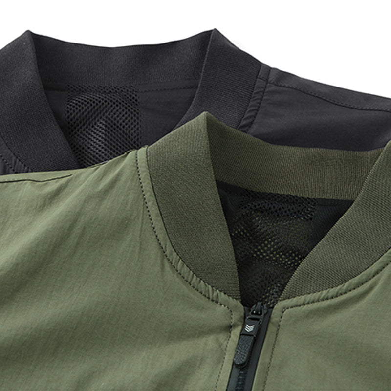 (mesh back) thin MA-1 flight jacket