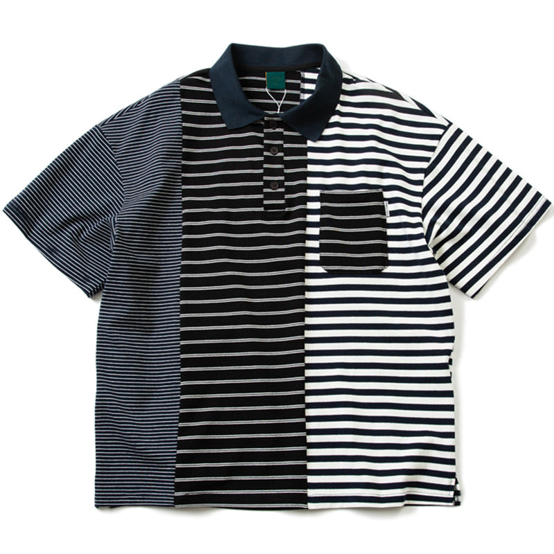 reconstructed gradient polo shirt