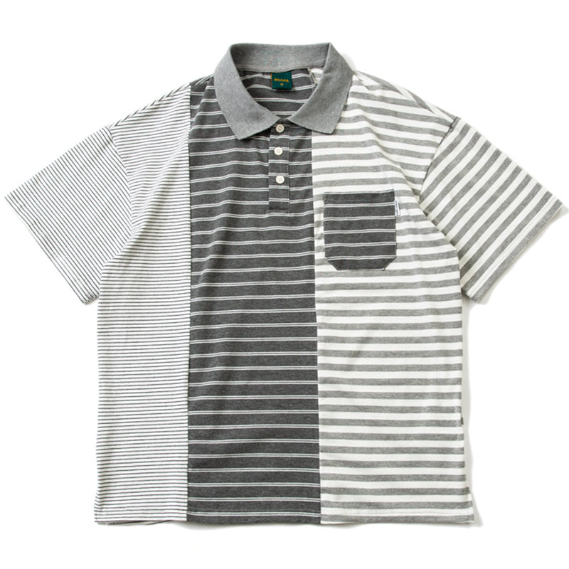 reconstructed gradient polo shirt