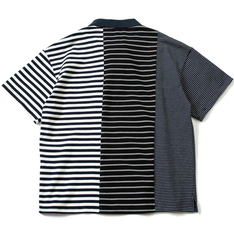 reconstructed gradient polo shirt