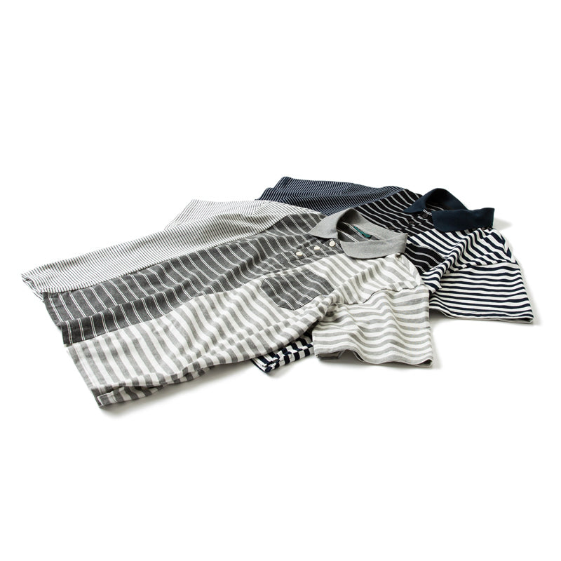 reconstructed gradient polo shirt