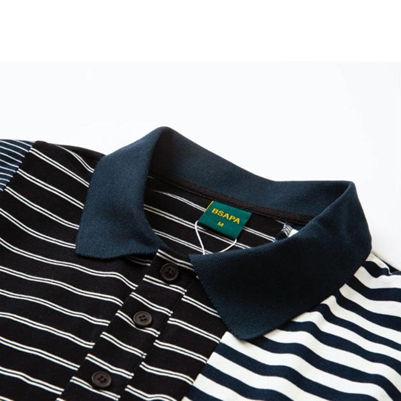reconstructed gradient polo shirt