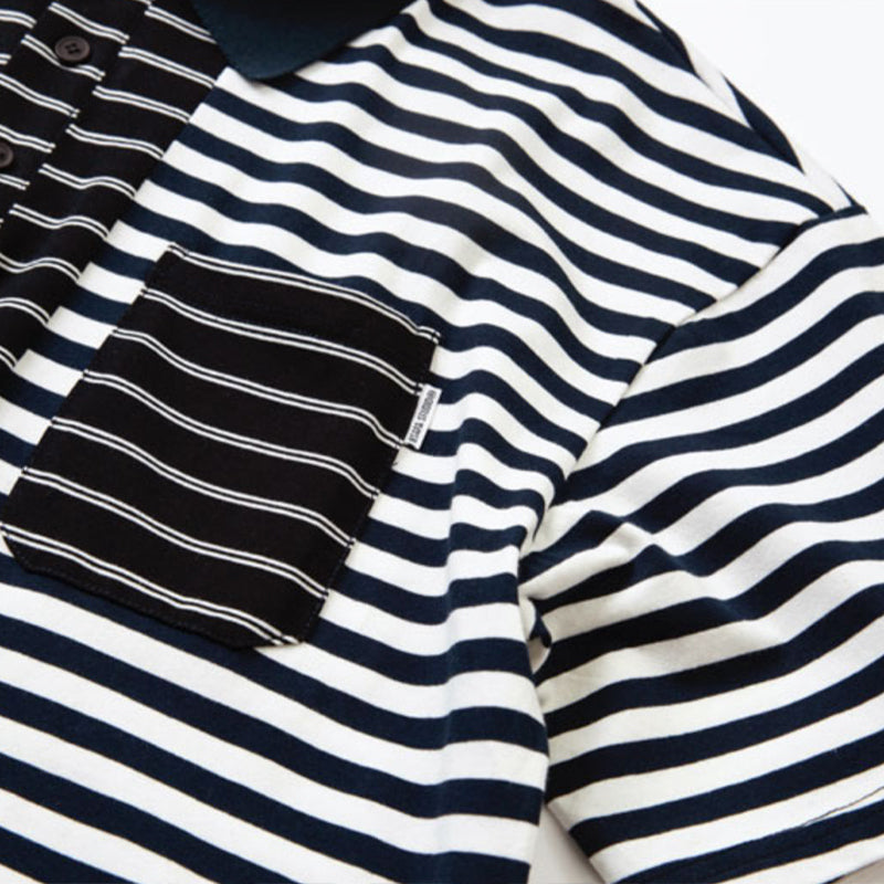reconstructed gradient polo shirt