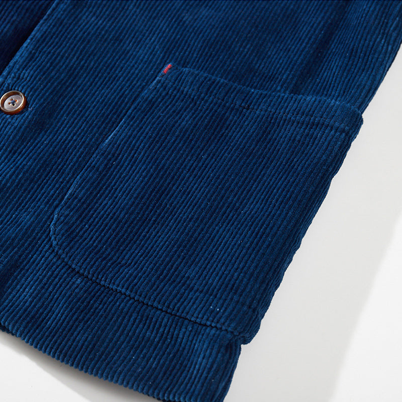 Corduroy Aizome Vintage French Work Jacket