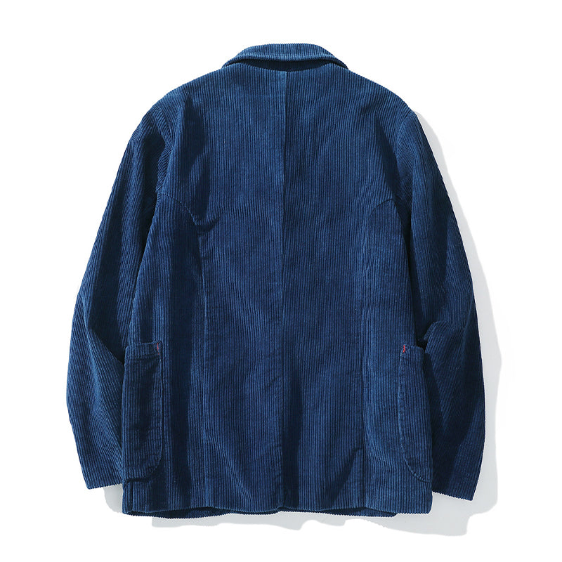 Corduroy Aizome Vintage French Work Jacket