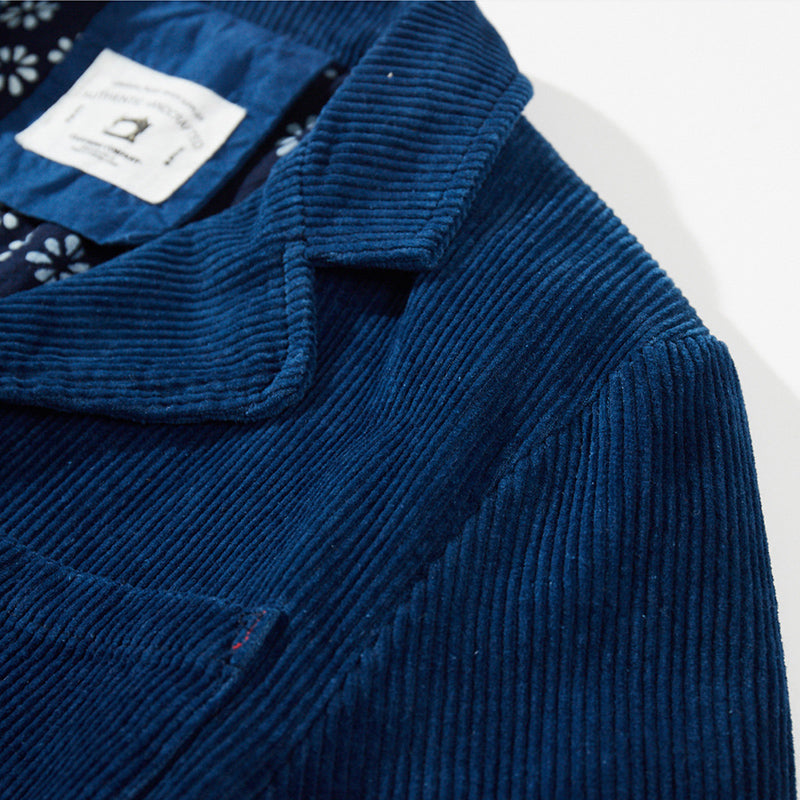 Corduroy Aizome Vintage French Work Jacket
