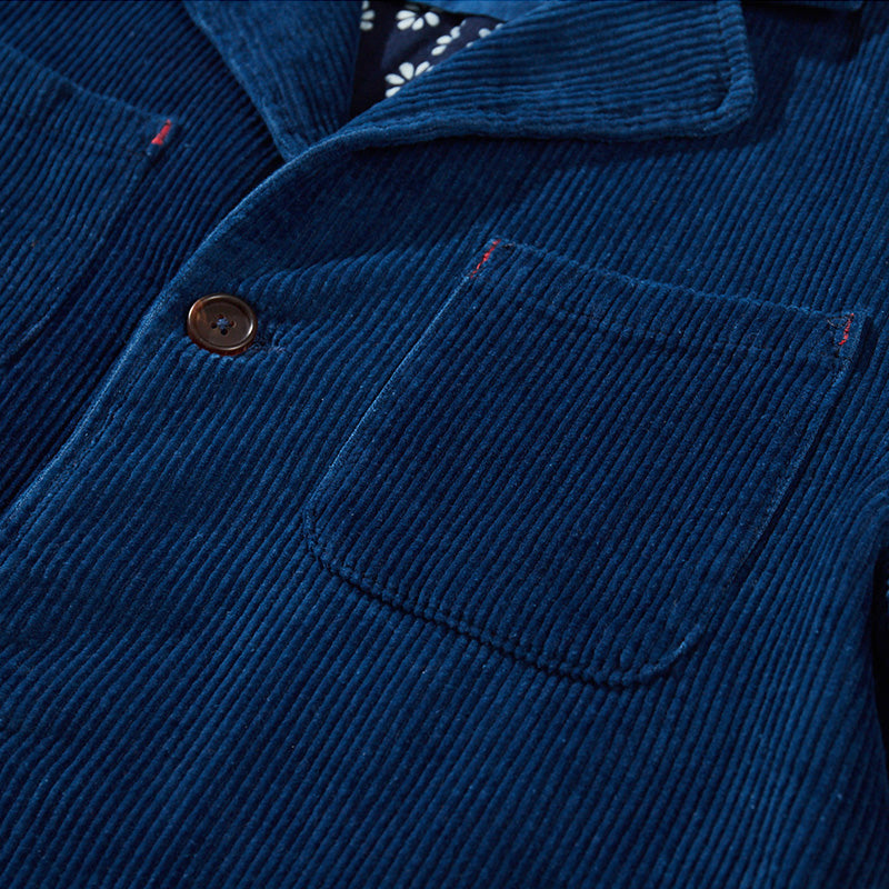 Corduroy Aizome Vintage French Work Jacket