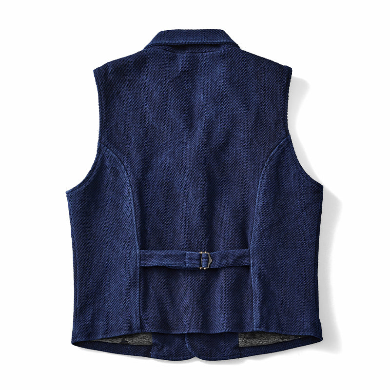 Indigo dyeing vintage vest