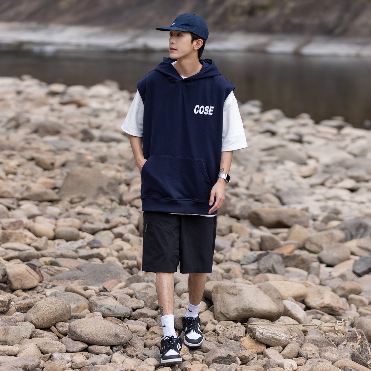 Street Vest Hooded Sleeveless T-Shirt