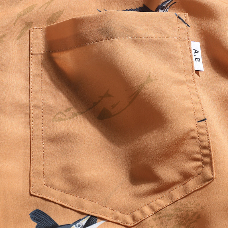 Marlin Pattern Aloha Shirt