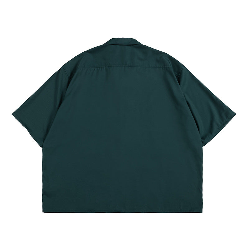 Non-iron big pocket Cuban shirt