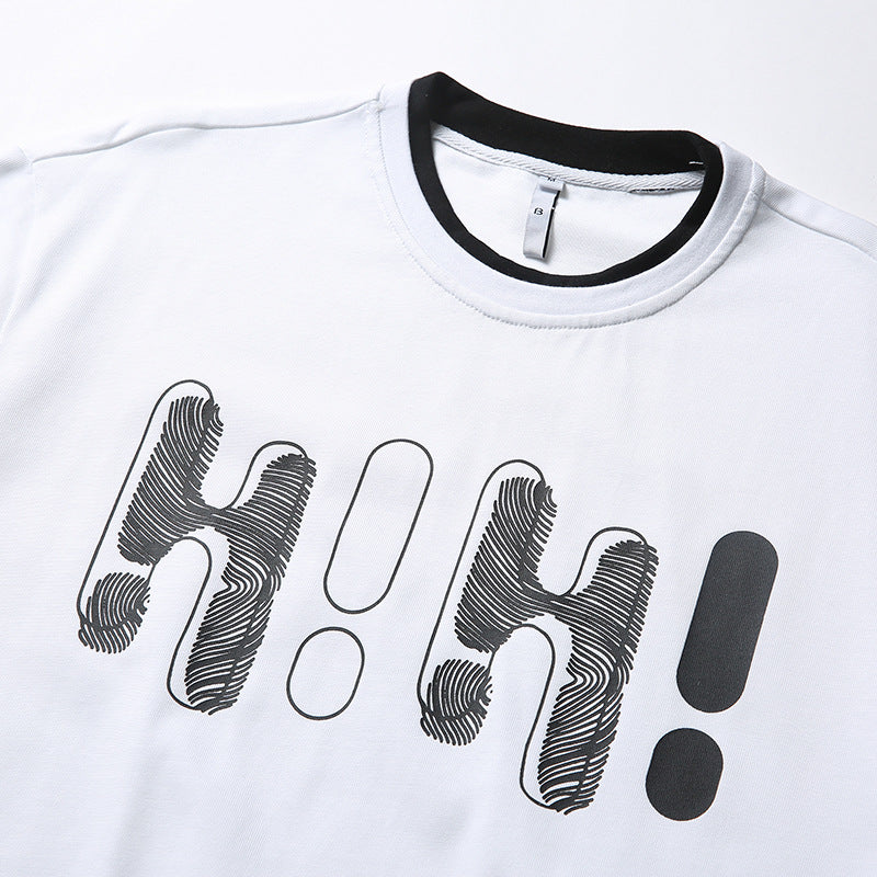 Contrast Fake Two-Piece T-Shirt