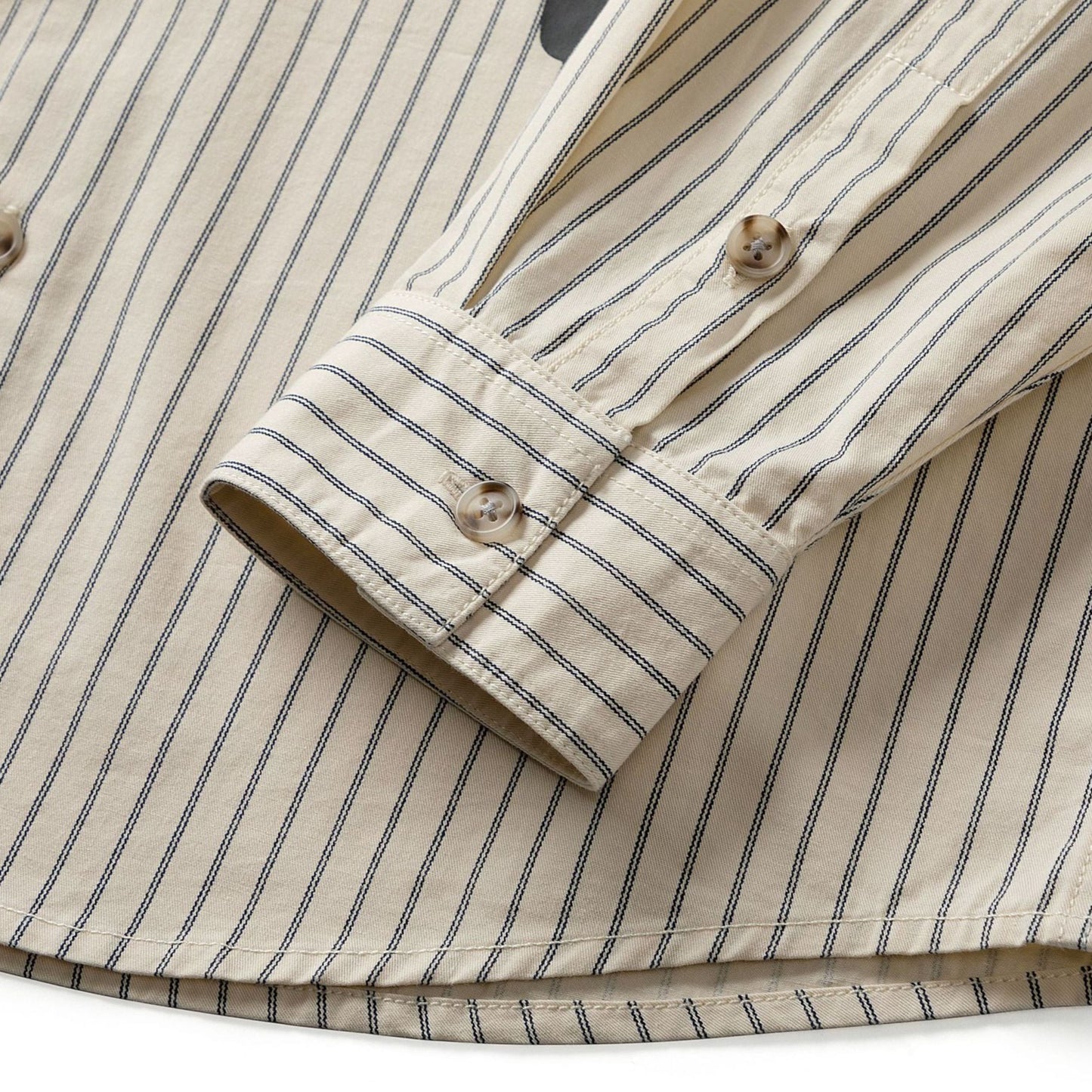 COTTON STRIPE PRINT SHIRT
