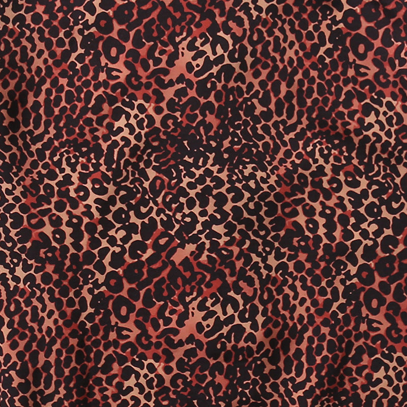 Hawaiian Leopard Men's Cuban Collar Resort Shirt