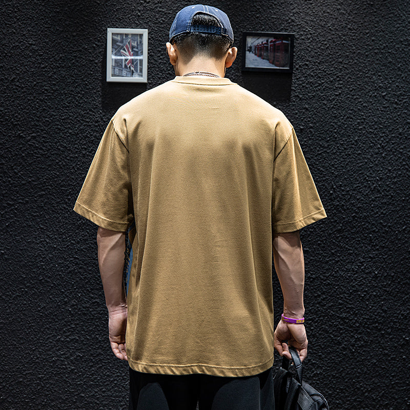 Number print loose fitting T-shirt