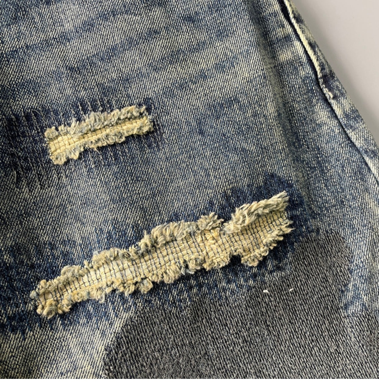 HANDMADE PATCHWORK DENIM PANTS