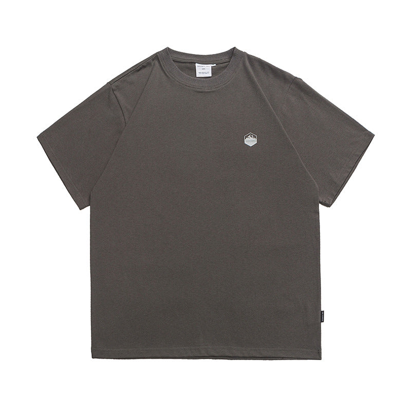 Vintage cotton print short sleeve T-shirt