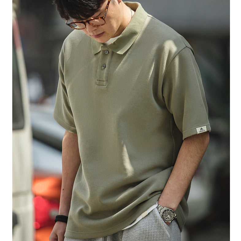 plain pique polo shirt