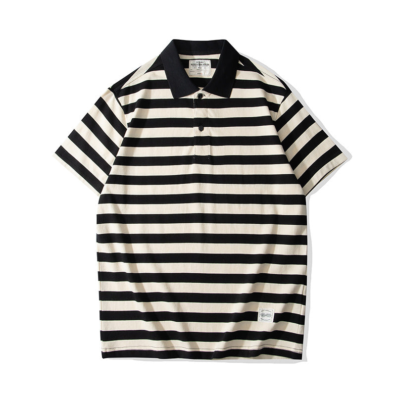 230g classic striped polo shirt