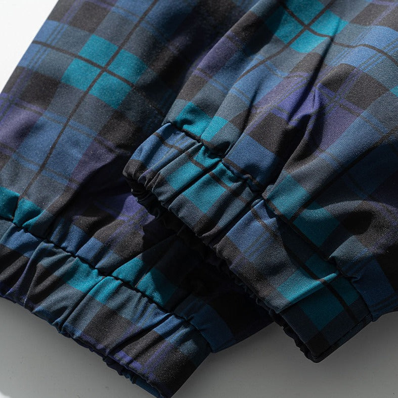Tone-on-tone plaid mountain parka